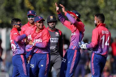Nepal have squared the T20 series with the UAE. Chris Whiteoak / The National