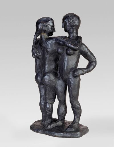 Henri Matisse, Two Women, modelled 1907-8, cast 1908 
<br/>Bronze, 46.6 x 25.6 x 19.9 cm 
<br/>Hirshhorn Museum and Sculpture Garden, Smithsonian Institution. Gift of Joseph H. Hirshhorn, 1966 
<br/>Photograph by Lee Stalsworth  
<br/>Ã‚Â© Succession H. Matisse/DACS 2017 
<br/>