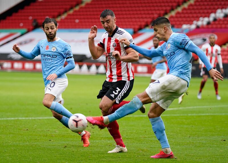 Enda Stevens – 6: Important block to stop Torres' shot during one of City’s numerous counter-attacks in the opening half. A tough afternoon against a good City team performance. AP