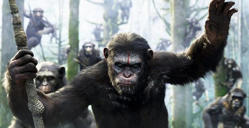Andy Serkis as Caesar in a scene from the film Dawn of the Planet of the Apes. Courtesy Twentieth Century Fox 