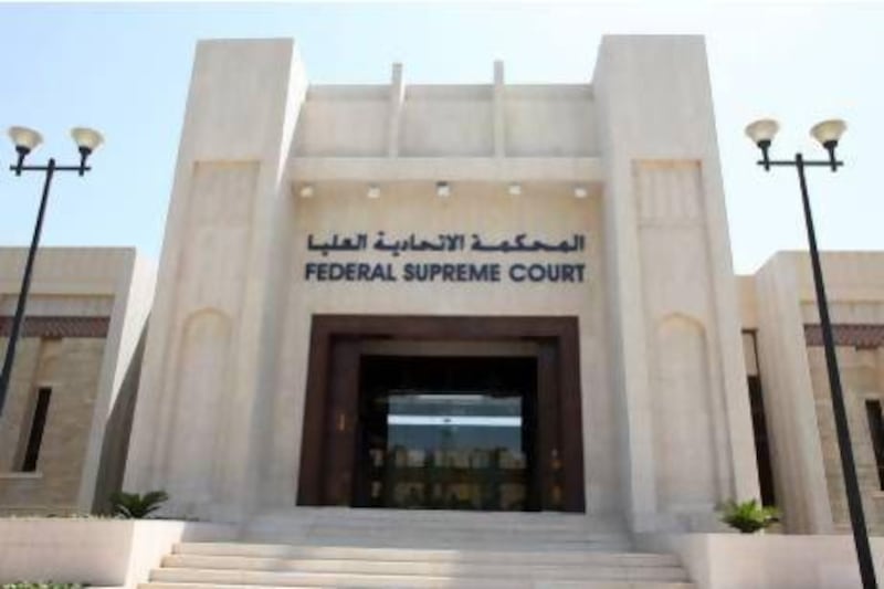 Exterior of the Federal Supreme Court building in Abu Dhabi. Rich-Joseph Facun / The National