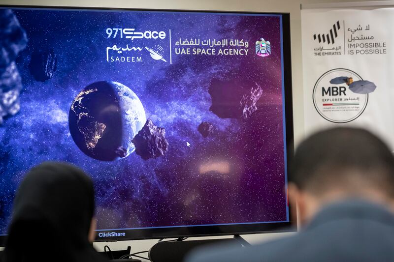 Details have been released of the MBR Explorer, a 2,300kg autonomous spacecraft named after Sheikh Mohammed bin Rashid, Vice President and Ruler of Dubai. It will leave for the asteroid belt in 2028. Antonie Robertson / The National