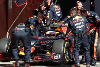 FILE PHOTO: Formula One F1 - Pre Season Testing - Circuit de Barcelona-Catalunya, Barcelona, Spain - February 27, 2019   Red Bull's Max Verstappen in the pit lane during testing   REUTERS/Albert Gea/File Photo