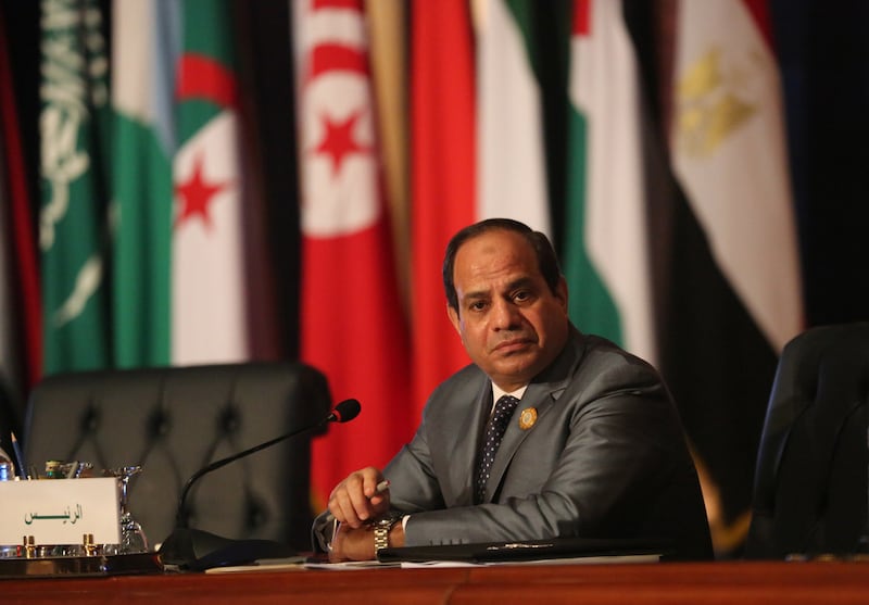 Egyptian President Abdel Fattah El Sisi. AP