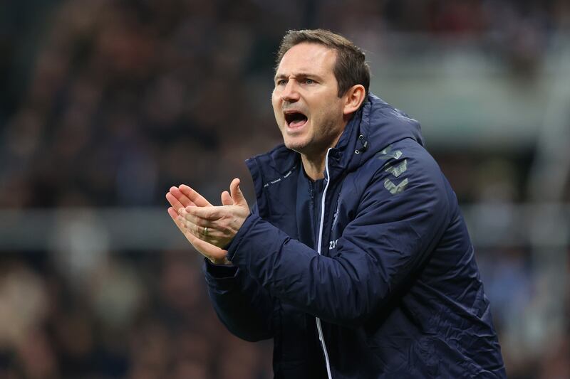 Everton manager Frank Lampard. Getty