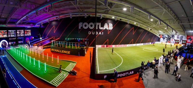 Footlab is the second academy opened by the company, and follows the centre in Lisbon in giving amateurs a taste of professional-grade training facilities. Courtesy: Dubai Media Office 