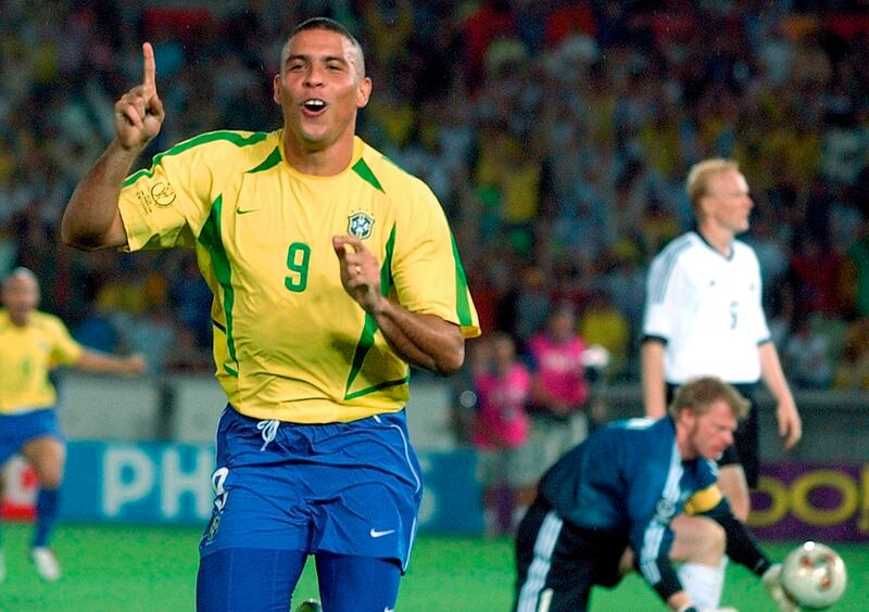 2) Ronaldo (Brazil) 15 goals in 19 games. AP