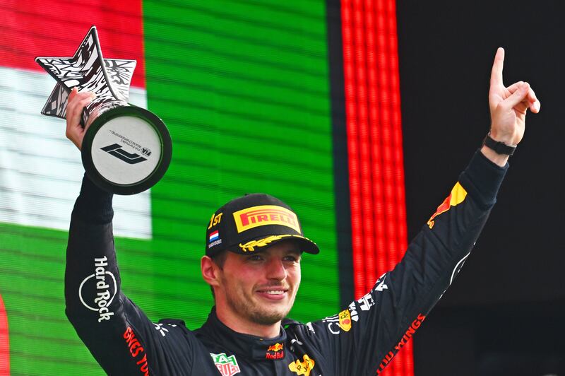 Max Verstappen celebrates at Circuit Zandvoort. Getty