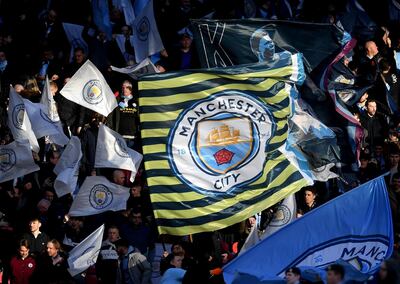 LONDON, ENGLAND - MARCH 01: Fans wave flags prior to the Carabao Cup Final between Aston Villa and Manchester City at Wembley Stadium on March 01, 2020 in London, England. (Photo by Michael Regan/Getty Images)