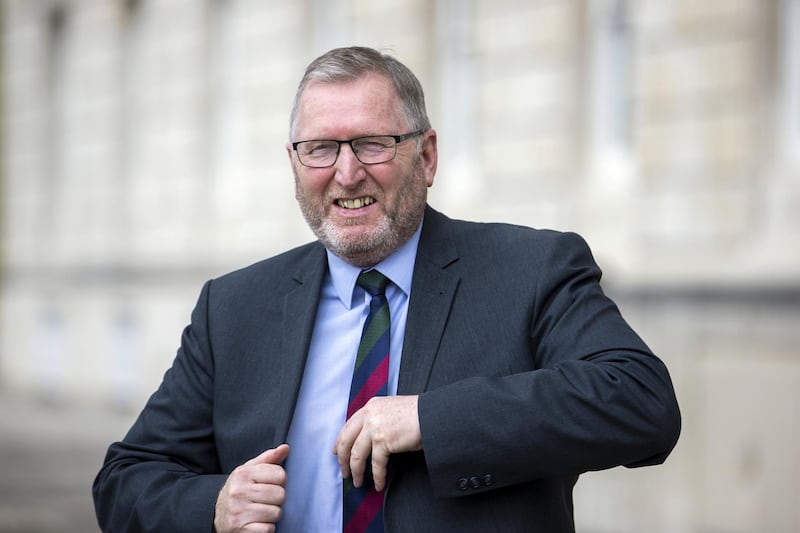 Doug Beattie at Stormont, Belfast, after becoming the new leader of the Ulster Unionist Party (UUP). Picture date: Monday May 17, 2021. (Photo by Liam McBurney/PA Images via Getty Images)