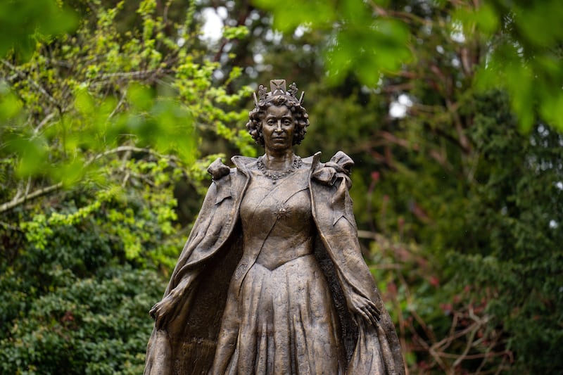 A newly unveiled statue of the late Queen Elizabeth II in Oakham. Getty Images