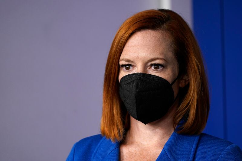 Ms Psaki tested positive for coronavirus in March 2022. AP