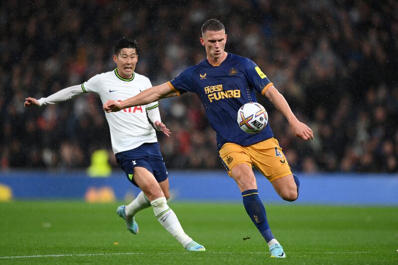 Sven Botman – 7. A solid display from the Dutch defender. He exuded calmness in the backline during periods of Spurs pressure, and made some crucial clearances. Getty Images