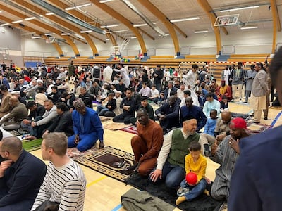 Ramadan celebrations in Reykjavík sometimes take place at an indoor basketball arena. Photo: Muslim Association of Iceland