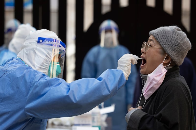 The number of cases continues to rise in Shanghai and Jilin, a north-eastern province. AP