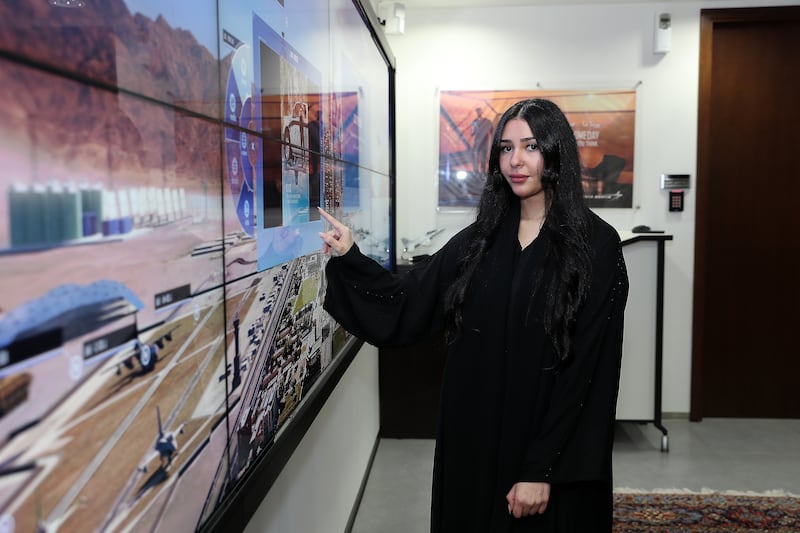 Hala Al Zargani is the only female Emirati engineer at Lockheed Martin. All photos: Pawan Singh / The National 