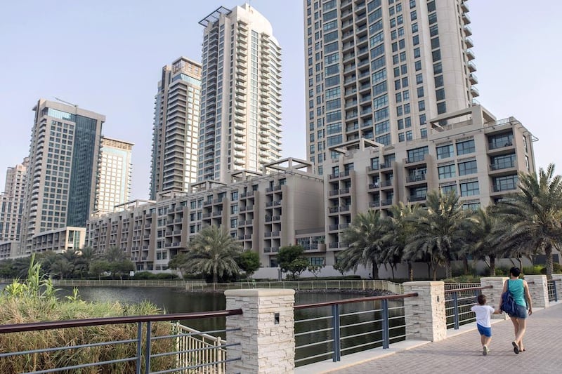 The Fairways apartment buildings at Emaar's development "The Views" in Dubai. Reem Mohammed / The National