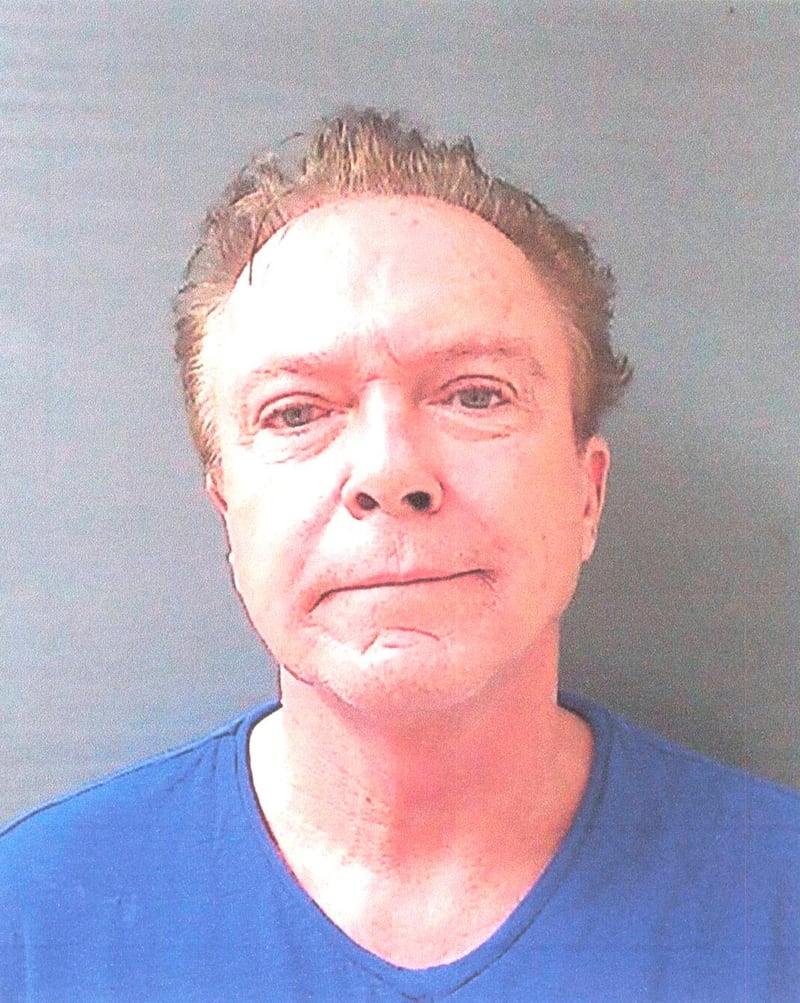 David Cassidy is shown in this Schodack Police Department photo after being arrested and charged with felony drunken driving in Schodack, New York, August 21, 2013. Cassidy, 63, was stopped shortly after midnight when he failed to turn off his car's high-beam headlights against oncoming traffic. Reuters