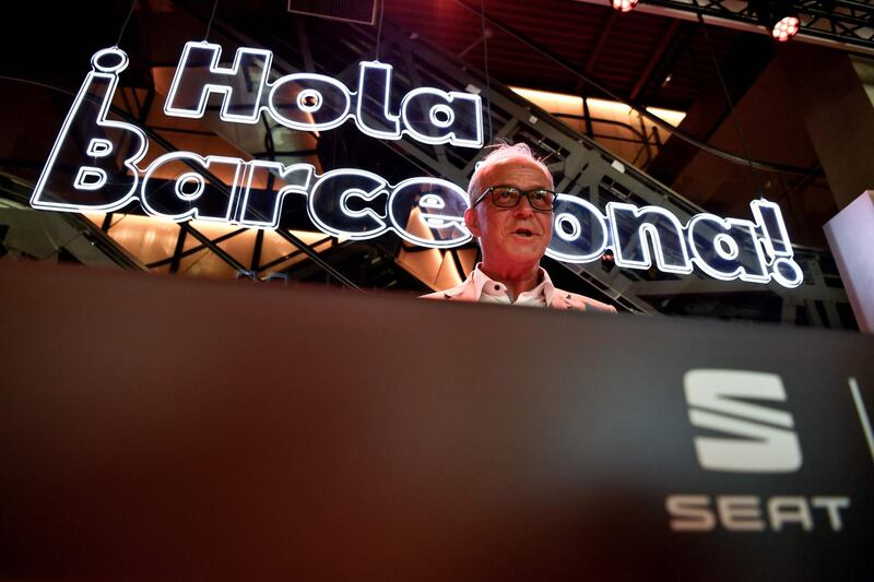 SEAT executive finance and IT vice president Carsten Isensee holds a press conference in Barcelona on July 8, 2020. / AFP / Pau BARRENA
