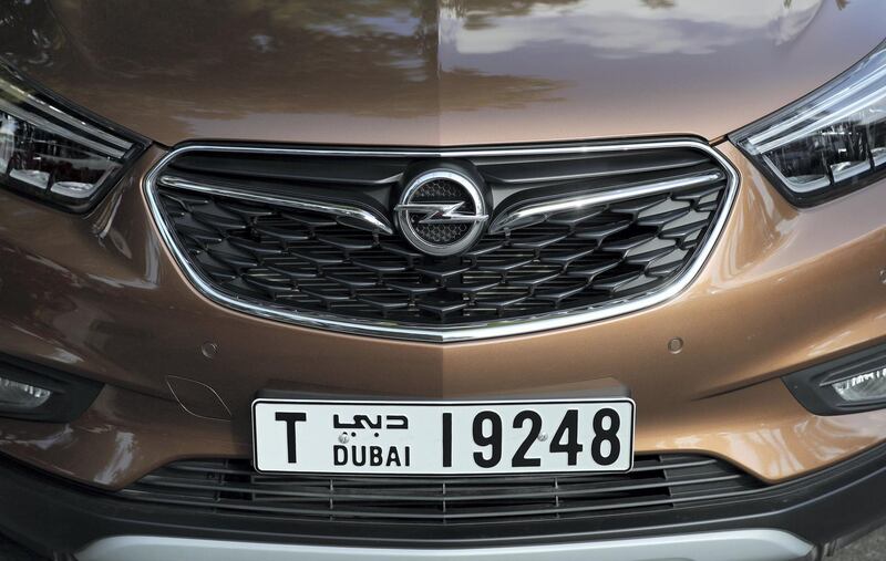 Dubai, United Arab Emirates - January 5th, 2018: Exterior and interior pictures of the Opel Mokka X. Friday, January 5th, 2018 at Emirates Hills, Dubai. Chris Whiteoak / The National