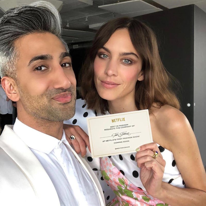 Queer Eye's Tan France has teamed up with designer Alexa Chung for new Netflix series Next in Fashion. Tan France / Instagram