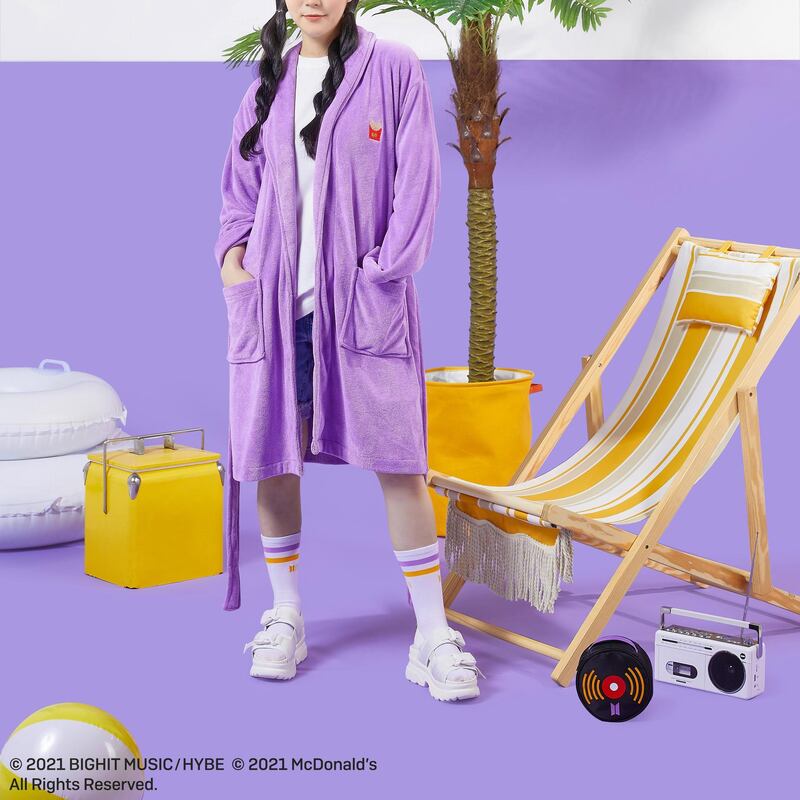 To celebrate the launch of BTS's McDonald's menu items, they are dropping a line of merchandise. Courtesy McDonalds. Credit: Courtesy McDonalds 
