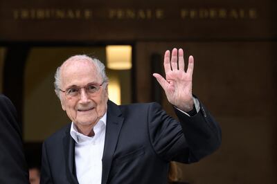 Former Fifa president Sepp Blatter. AFP