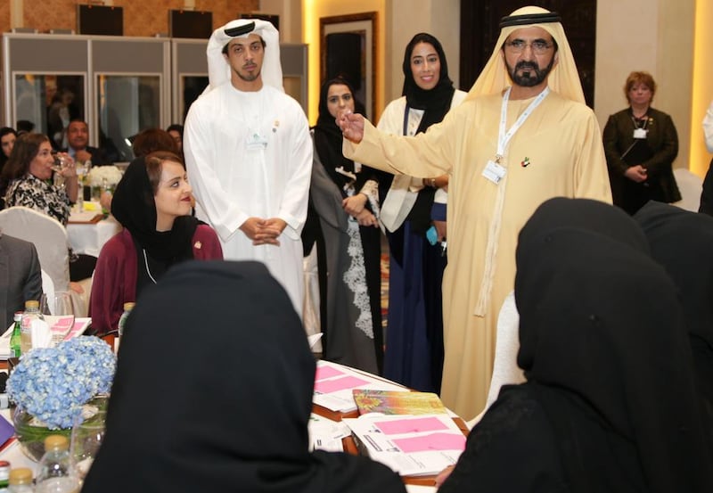 Sheikh Mohammed bin Rashid announced the formation of the UAE Gender Balance Council at the Government Summit on Tuesday. Wam