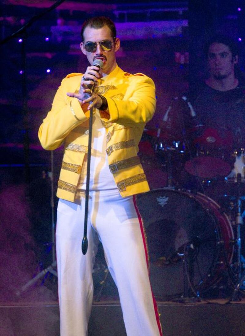 Jonothan Didlick as Freddie Mercury in We Are the Champions. Courtesy We Are the Champions 