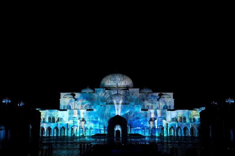 ABU DHABI, UNITED ARAB EMIRATES - March 10, 2019: The opening ceremony of Qasr Al Watan.
( Mohamed Al Raeesi for the Ministry of Presidential Affairs )
---