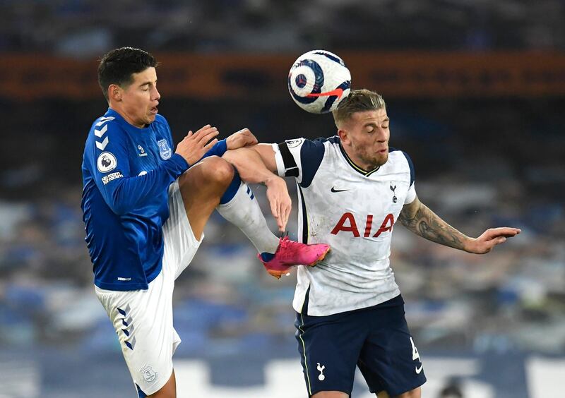 James Rodriguez: 7 – Pulled the strings for Everton, showing his quality on the ball throughout. Won the penalty that pulled the Toffees level, drawing a challenge from Reguillon. Reuters
