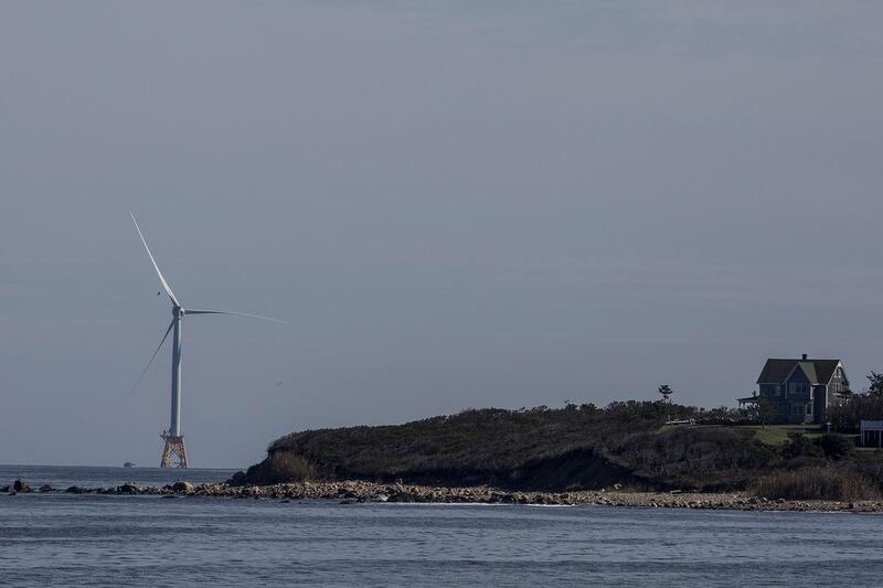 The wind farm is in the turbine commissioning stage which will take several months to complete. Scott Eisen / Getty / AFP