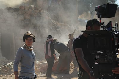 Jordanian filmmaker Darin J Sallam on set in 'Farha'. The film is among those that received funding in the first round of the Red Sea Fund. Photo: IMDb