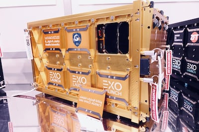 UAE's MeznSat nanosat is being safely stored in this pod and is scheduled to launch on September 28. Courtesy: Exolaunch 