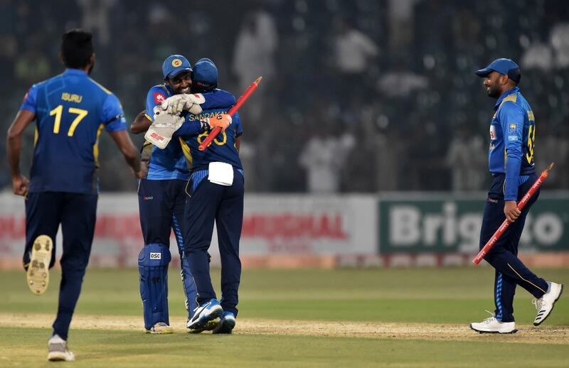 Sri Lanka took an unassailable 2-0 series lead despite missing many star players who decided not to travel to Pakistan. AFP