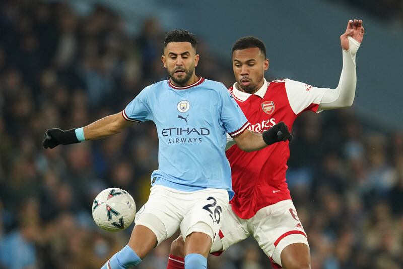 Riyad Mahrez - 5. Struggled to get into the game on the right flank. The Algerian was restricted to a few slow runs and was unable to get in behind Arsenal or really threaten the back four. It was no surprise to see him replaced on the hour mark. AP