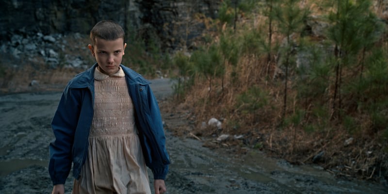 Millie Bobby Brown was 12 when she shaved her head to play Eleven in 'Stranger Things'. Photo: Netflix