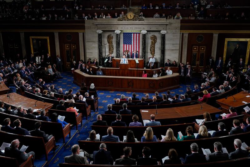Mr Modi speaks to a joint session of the US Congress. AP