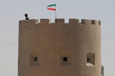 An Iranian guard tower along the Afghan border. AFP