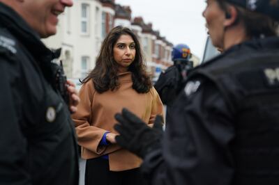 Home Secretary Suella Braverman has stoked controversy with criticism of the police. PA