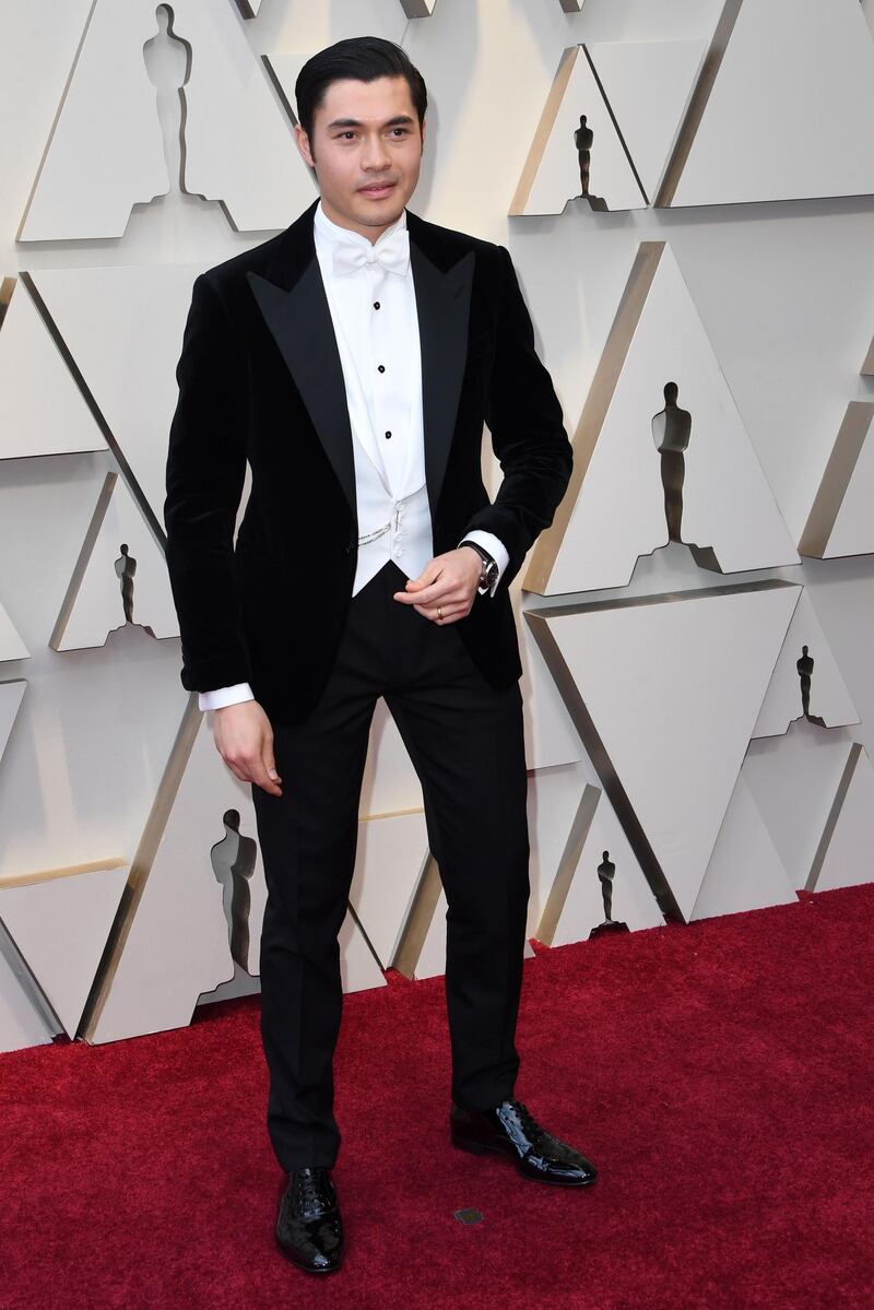 Henry Golding in Ralph Lauren at the 91st Academy Awards. AFP