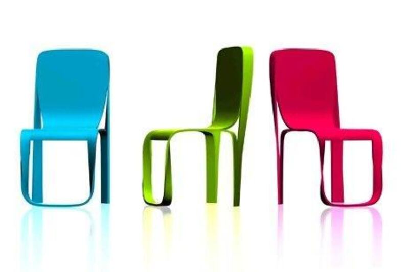 Dima Loginoff's Cult chairs are sleek yet curvaceous and come in zingy colours. Courtesy of www.dimaloginoff.com