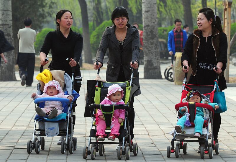 China announced the end of its hugely controversial one-child policy on October 29. AFP Photo


