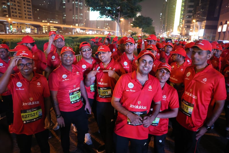 The Joyalukkas team all geared up for Dubai Run 2022
