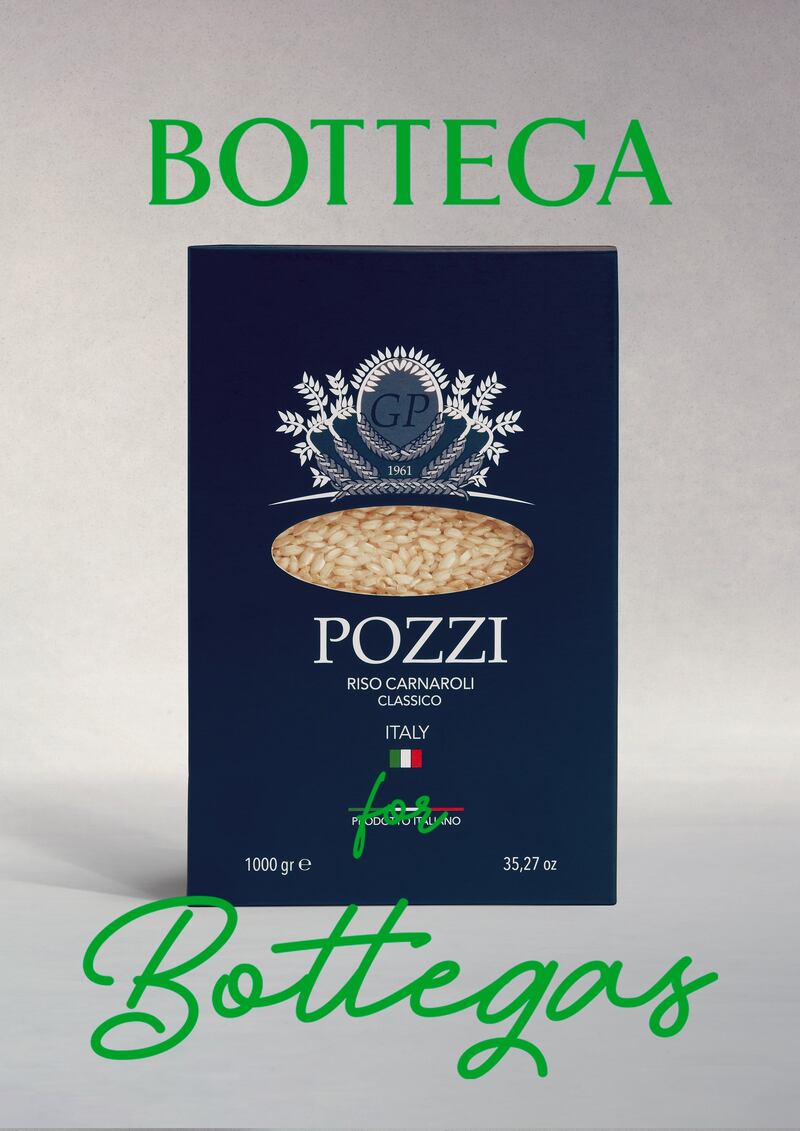 A product from boutique rice maker Riso Pozzi.