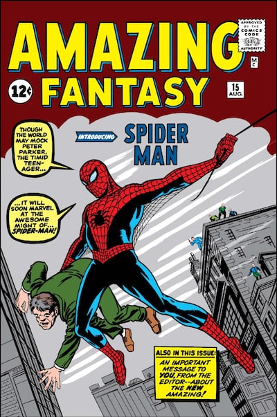 Amazing Fantasy No 15 was published in 1962 and marks the first appearance of Spider-Man. Photo: Marvel Comics