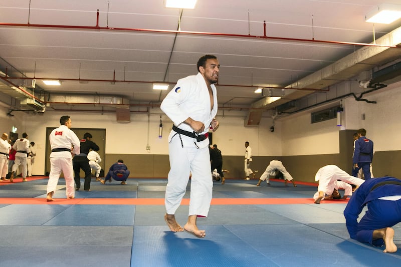 ABU DHABI, UNITED ARAB EMIRATES - SEP 13:

UAE Jiu Jitsu team captain, Faisal AL Kitbi.

UAE national team training before they fly out to Turkmenistan for the Asian Indoor and Martial Arts Games.

(Photo by Reem Mohammed/The National)

Reporter: Amith Passela
Section: SP