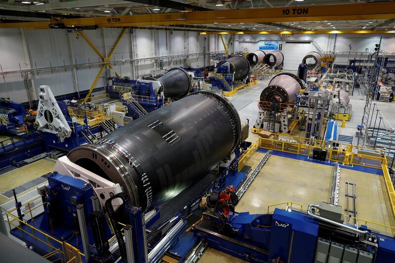 FILE PHOTO: The 787 Aft Body manufacturing area is seen at Boeing South Carolina in North Charleston, South Carolina, United States March 25, 2018.  REUTERS/Randall Hill/File Photo