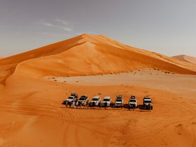 The expedition takes guests through the desert in Oman that borders Saudi Arabia. Photo: Alila Hinu Bay