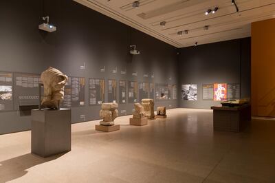 An installation view of the exhibition. Photos by Christopher Baaklini. Courtesy of Sursock Museum